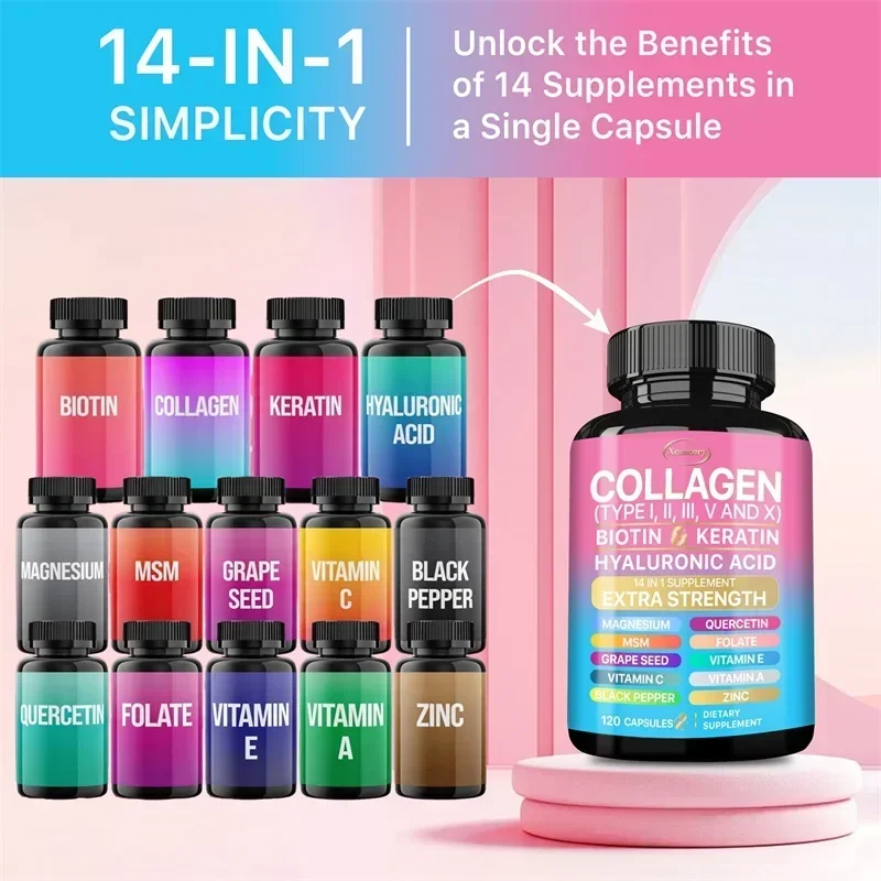 Collagen Supplement - Supports Skin Health, Boosts Immunity and Maintains Overall Well-being, Anti-aging - Image 5