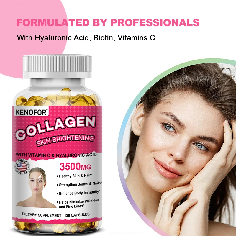 Vital Vitamins Collagen - Biotin, Hyaluronic Acid, Vitamin C - Collagen for Women - Anti-Aging Hair, Skin, Nails Beauty Complex - Image 6
