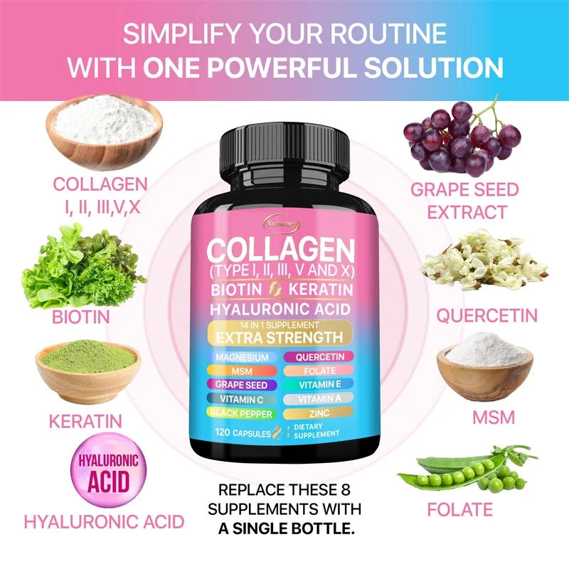 Collagen Supplement - Supports Skin Health, Boosts Immunity and Maintains Overall Well-being, Anti-aging - Image 3