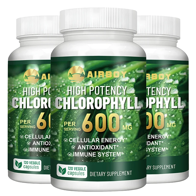Xemenry 600mg Chlorophyll Capsules for Energy & Immunity